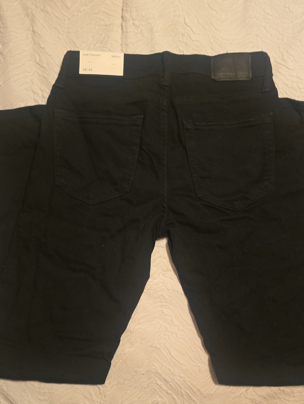 American Eagle Outfitters Men's Black Slim Straight Jeans